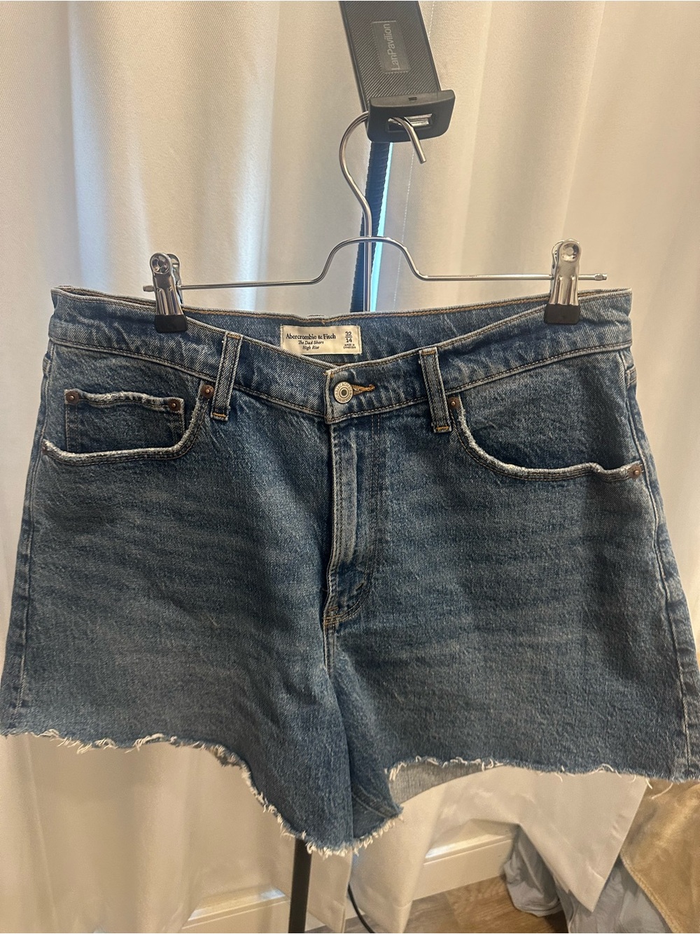 Abercrombie & Fitch Vintage Blue Denim Cutoff Shorts